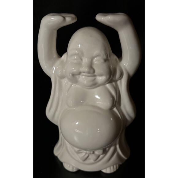 Vintage White Benihana Buddha Tiki Mug Planter 6” Tall - Picture 1 of 5